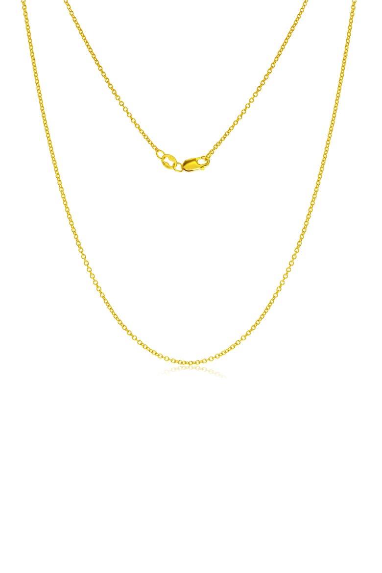 14k Gold Fill Rolo Chain Necklace, Main, color, GOLD