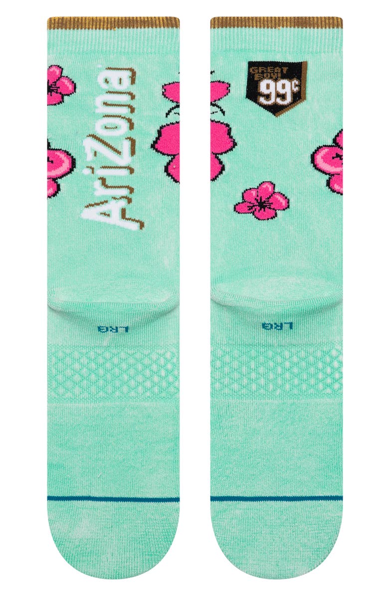 Stance 99 Cents Combed Cotton Blend Crew Socks, Alternate, color, Jade
