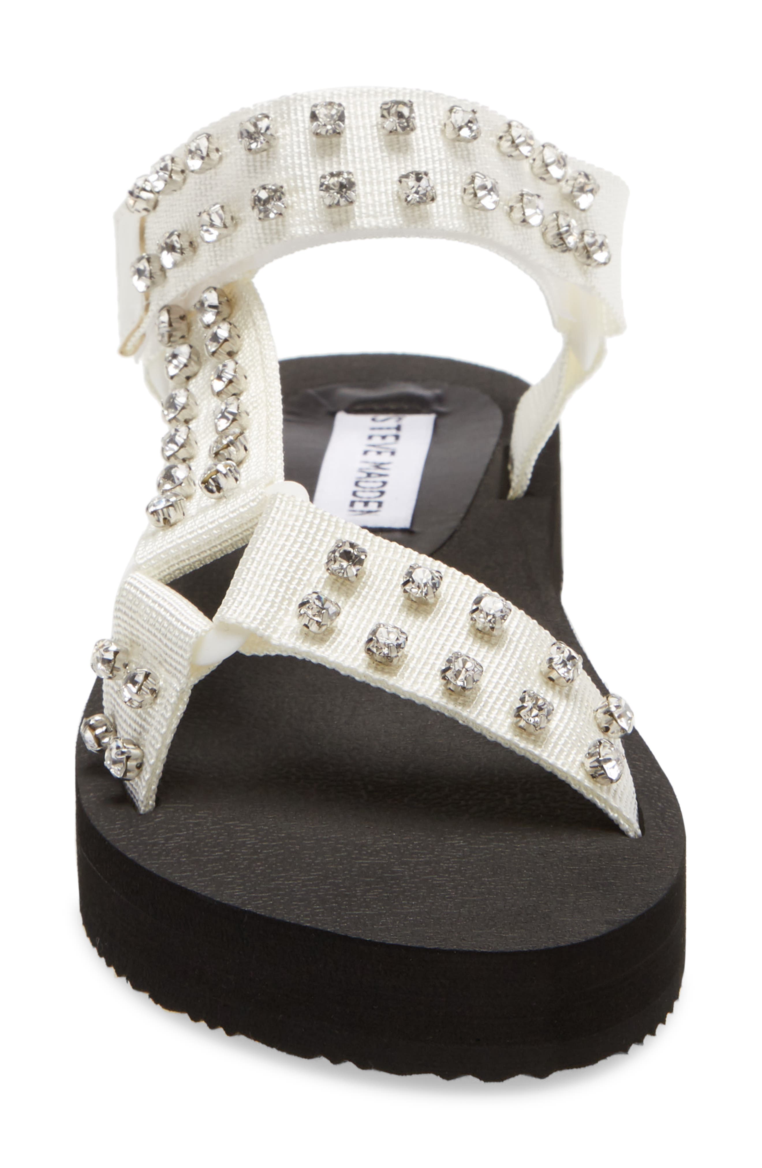 Henley Embellished Sandal, Alternate, color, WHITE