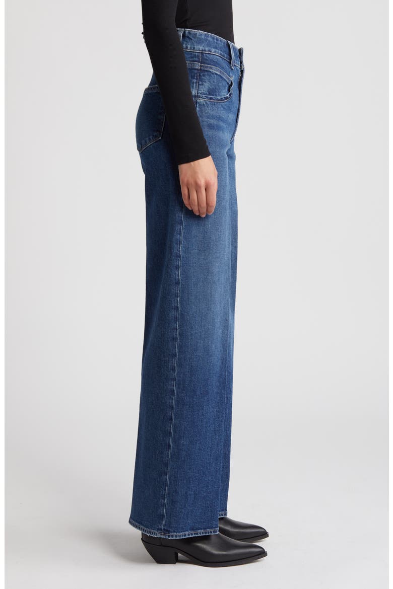 Sasha Seamed Pocket High Waist Wide Leg Jeans, Alternate, color, UMA