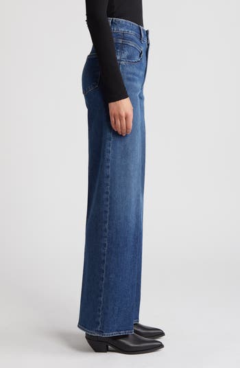 Sasha Seamed Pocket High Waist Wide Leg Jeans