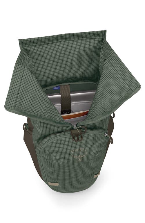 Osprey Transporter 30-liter Roll Top Backpack In Pine Leaf/earl Grey