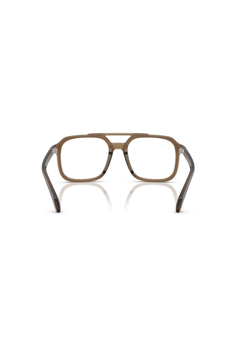 54mm Square optical glasses, Alternate, color, Brown