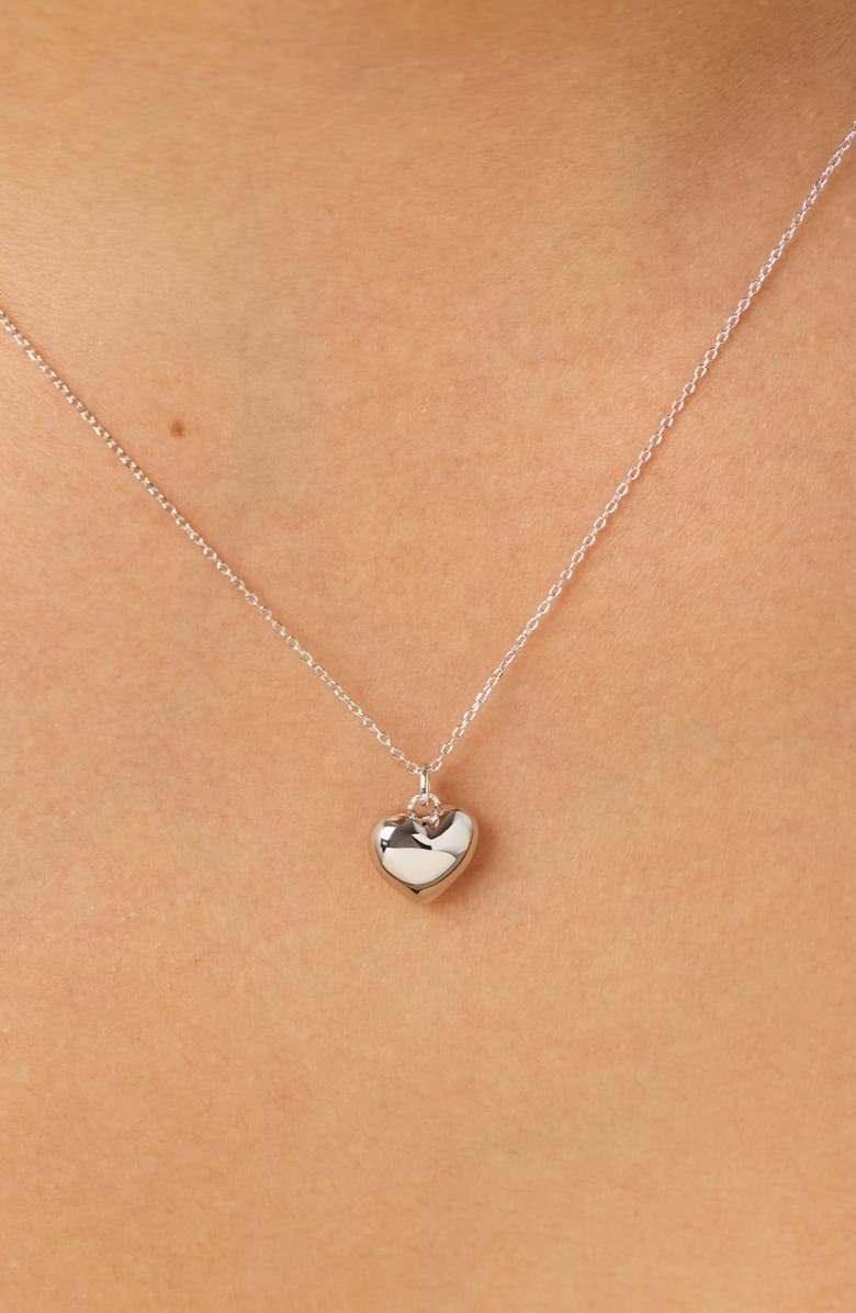 Ana Luisa Heart Necklace - Lev Small, Alternate, color, Silver