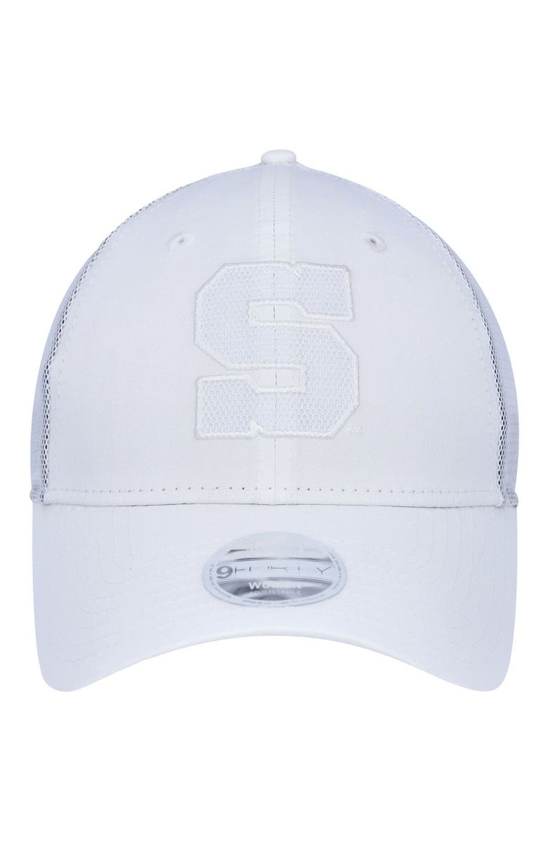 New Era Women's New Era White Penn State Nittany Lions Trucker 9FORTY Snapback Hat, Alternate, color, 