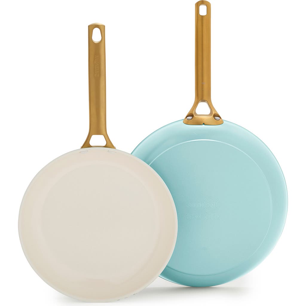 Greenpan Reserve Set Of 2 Ceramic Nonstick Frying Pans In Blue