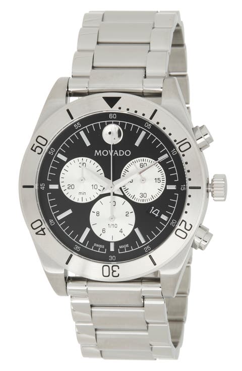 Sportivo Museum Dot Chronograph Bracelet Watch, 44mm