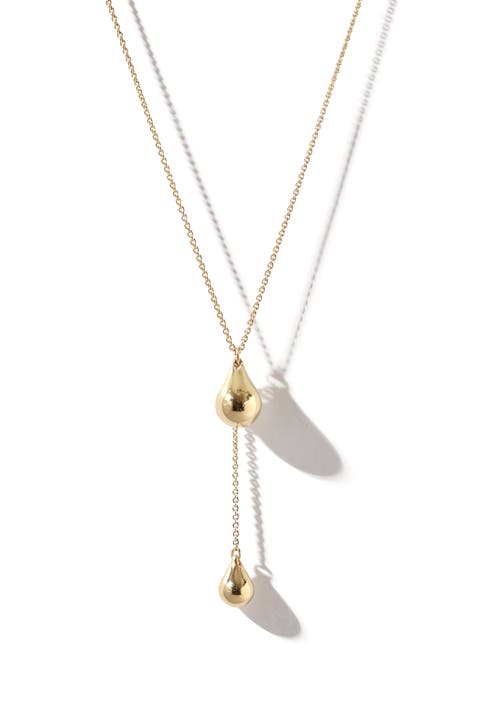 14kt Gold Vermeil Stilla Lariat Necklace