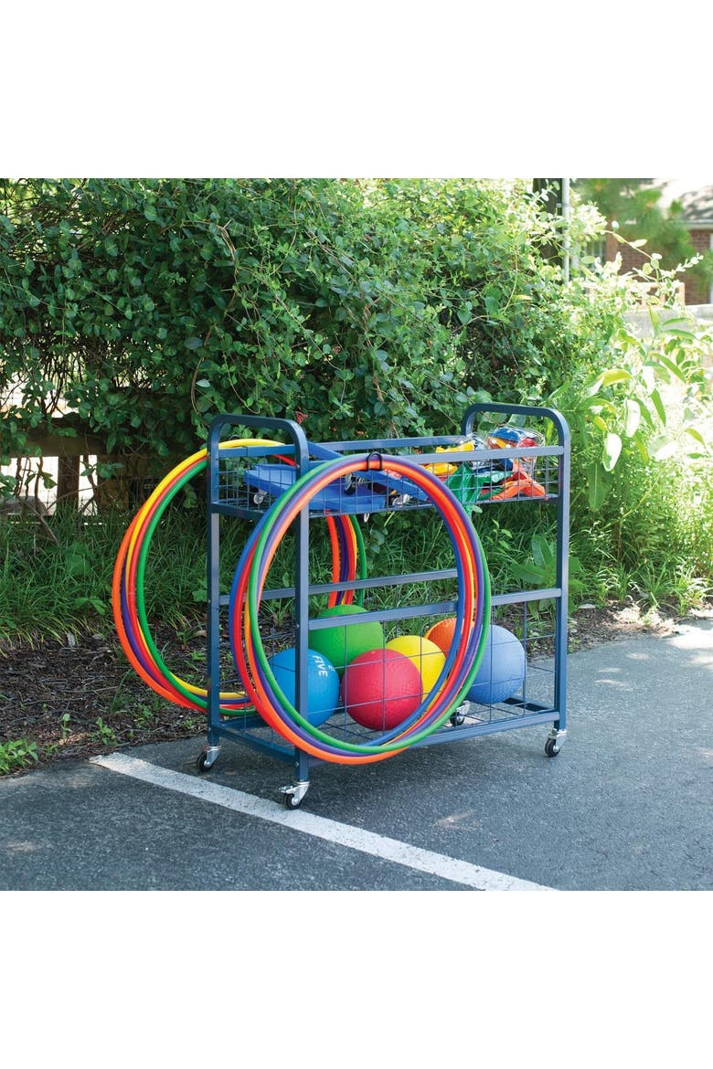 Move and Play Equipment Cart, Alternate, color, Blue