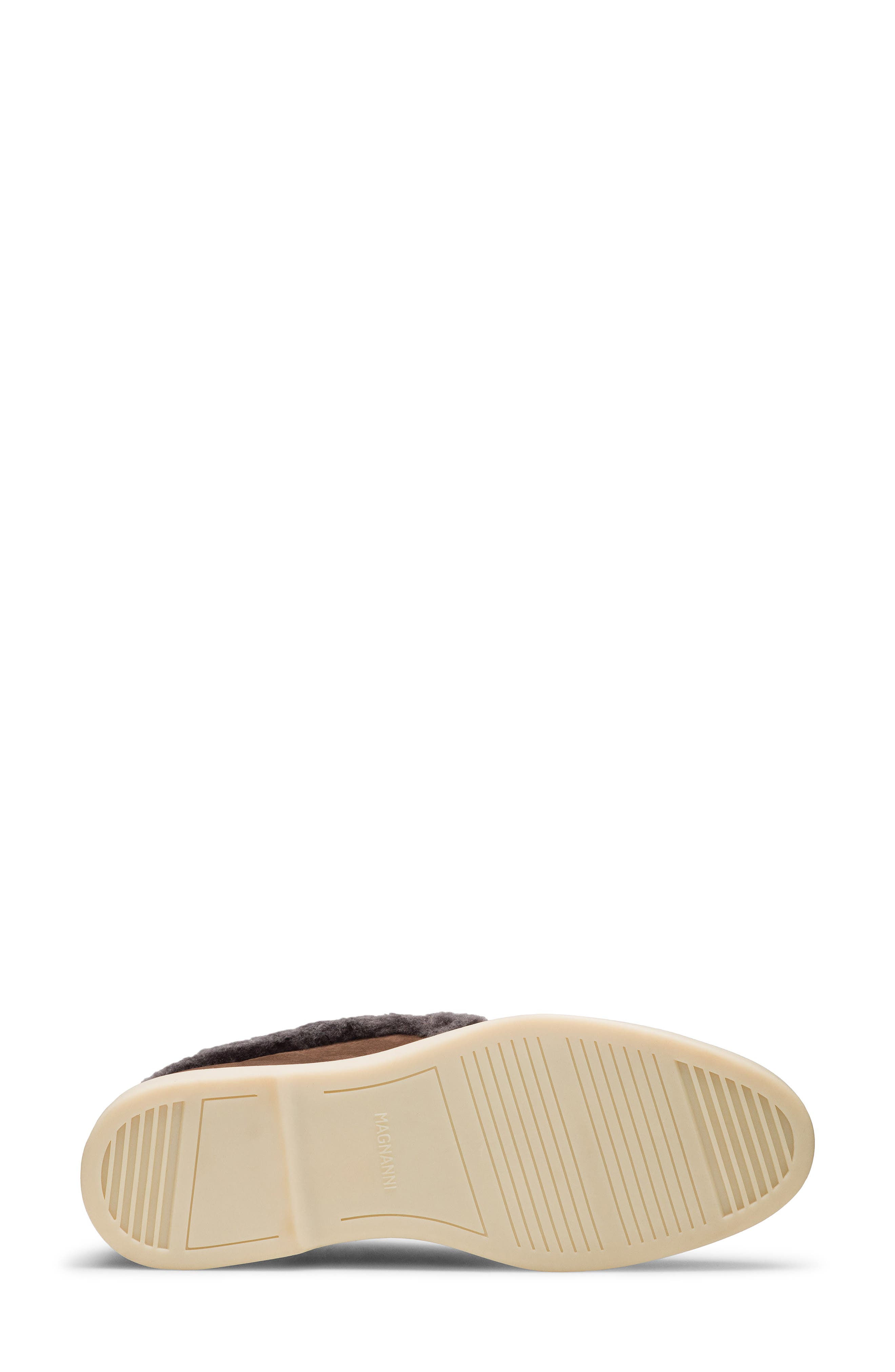 Magnanni Sophie Genuine Shearling Bootie, Alternate, color, Tumbled Brown