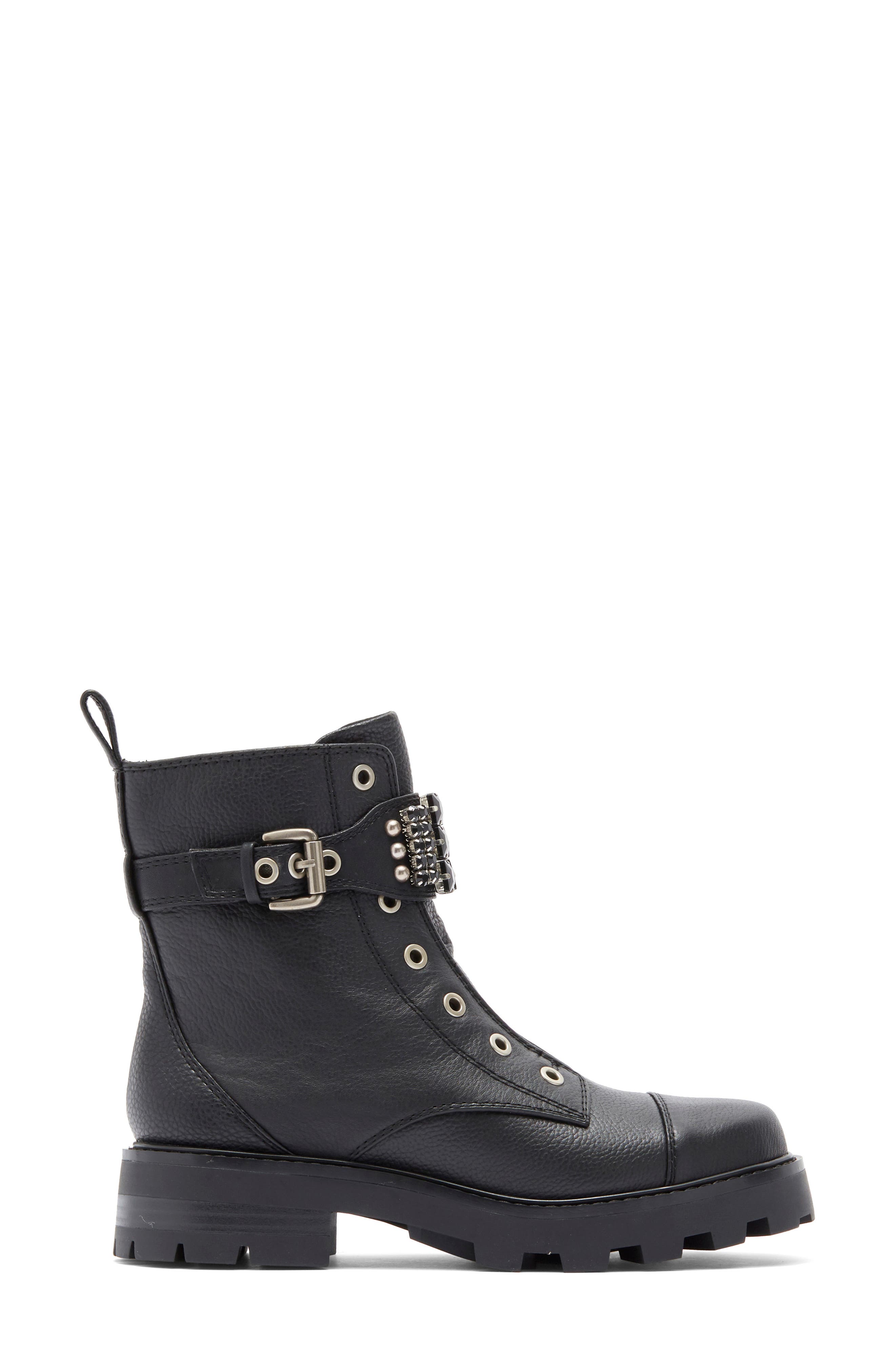 Maeva Lug Sole Bootie, Alternate, color, BLACK