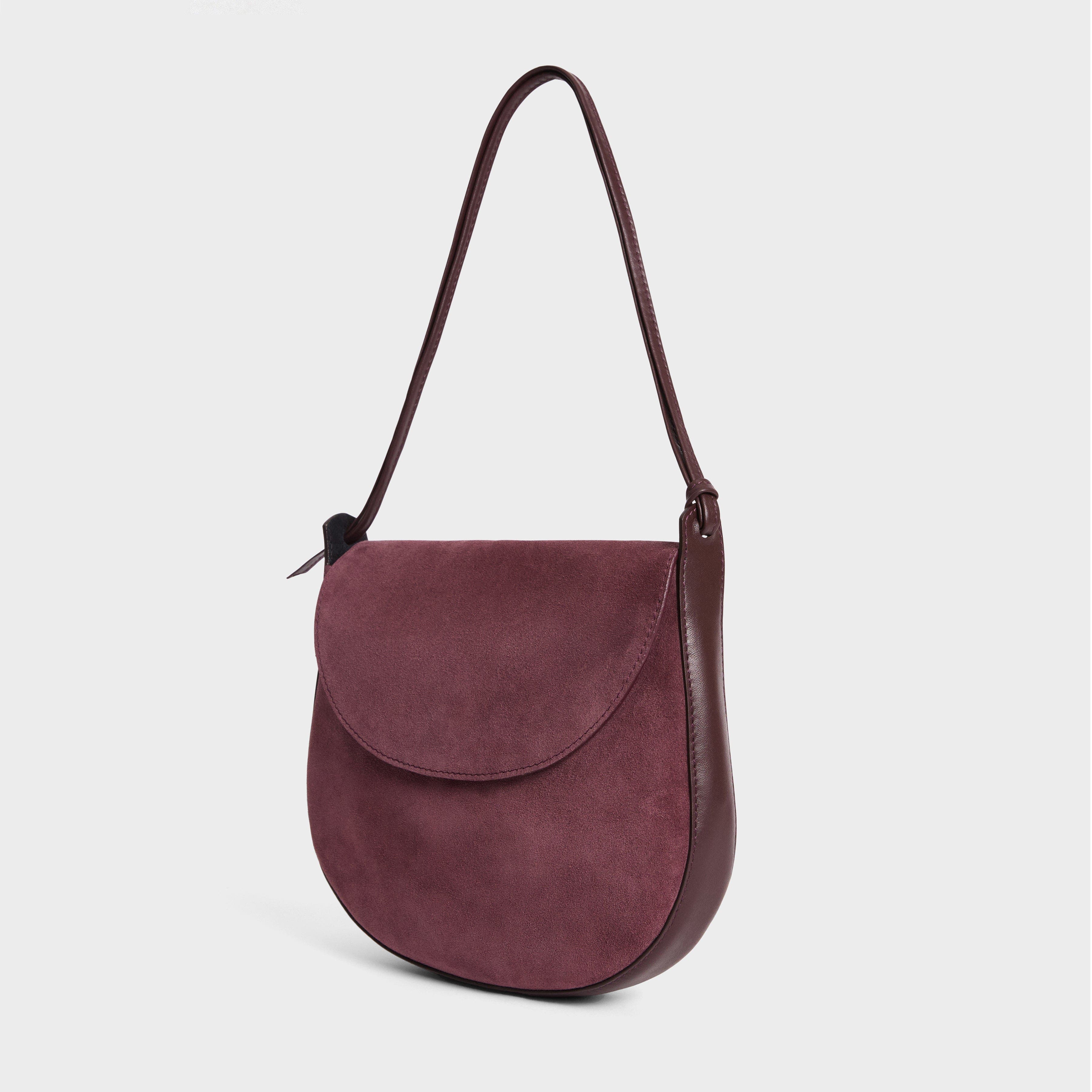 Juliette Suede Shoulder Bag, Alternate, color, Fig Suede