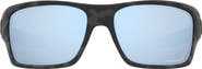 Oakley Turbine 65mm Polarized Oversize Rectangular Sunglasses