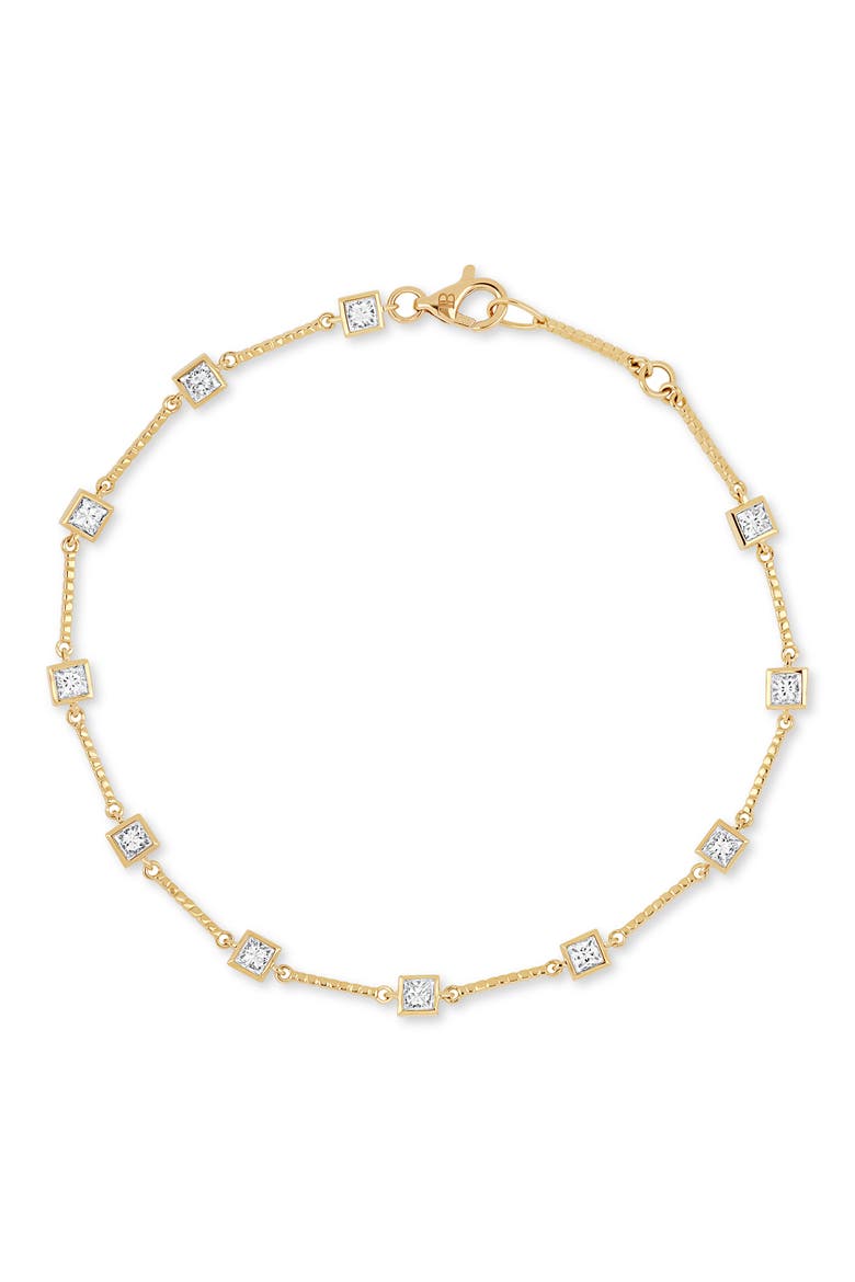 18K Gold Monaco Natural Diamond Station Bracelet (Online Trunk Show), Main, color, 18K YELLOW GOLD