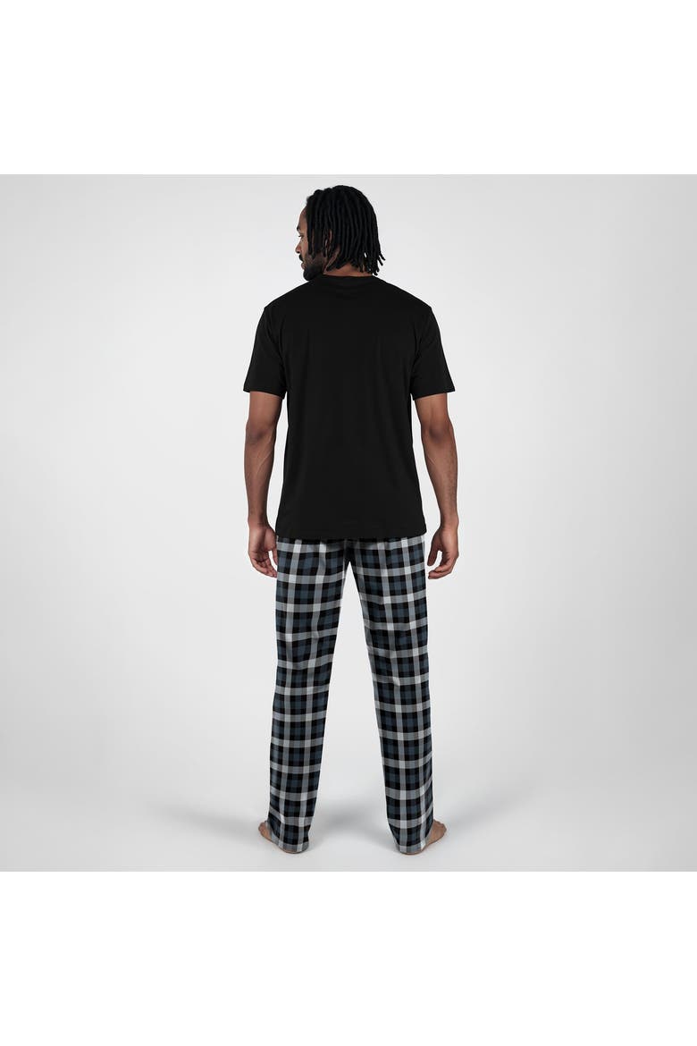 Men's Concepts Sport Black Las Vegas Raiders Highland Sleep Set, Alternate, color, Black