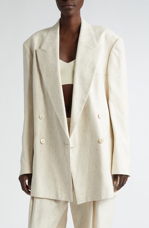 Loose Fit Double Breasted Blazer