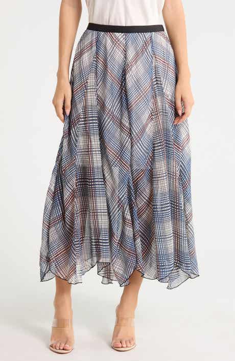 Printed Pull On Maxi Skirt
