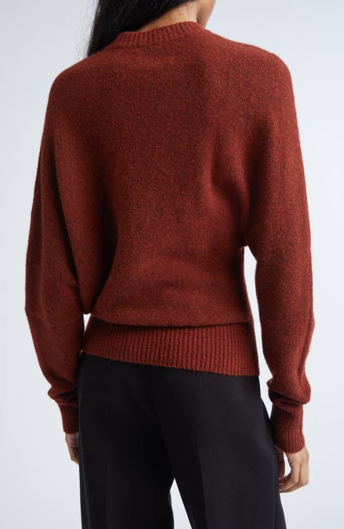 Proenza Schouler Abie Boiled Wool Blend Sweater In Brown