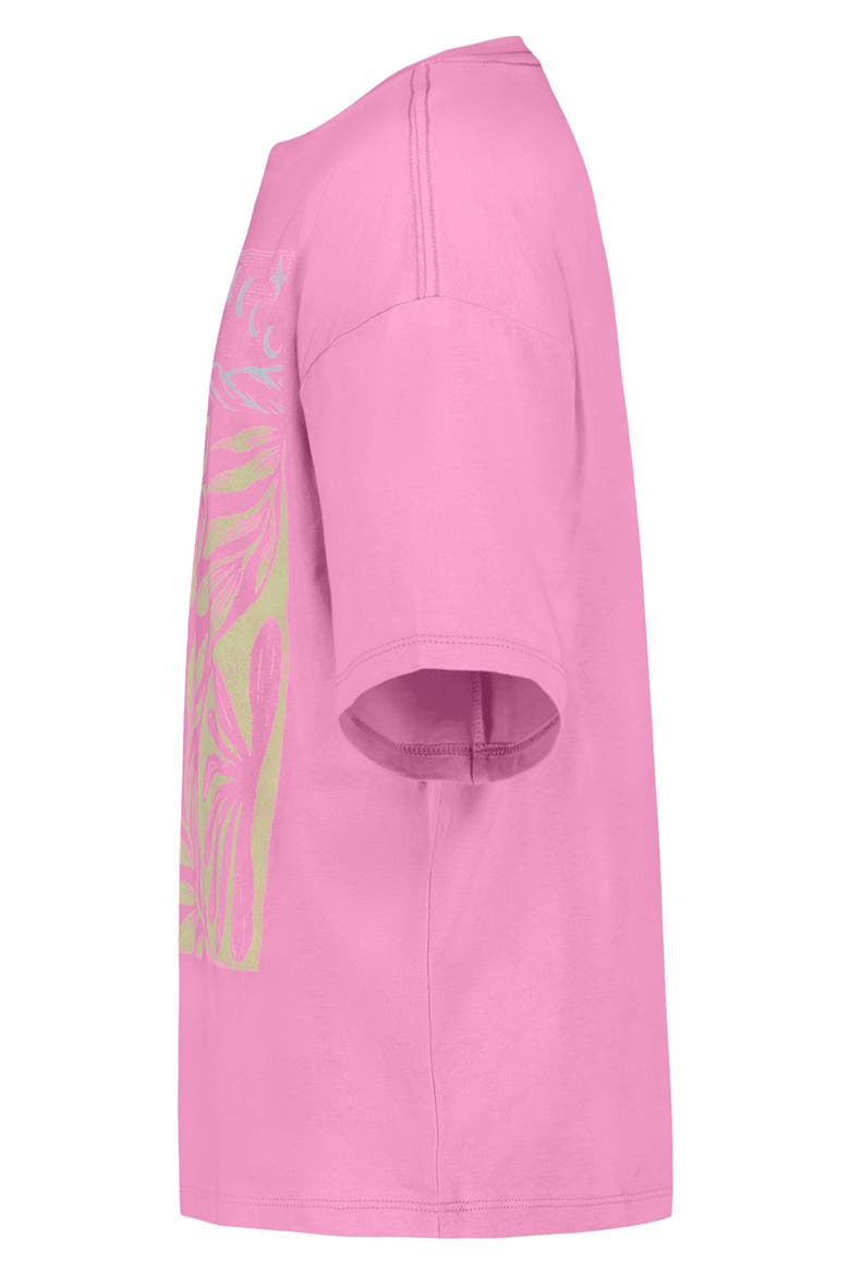 Kids' Summer Oversize Cotton Graphic T-Shirt, Alternate, color, CYCLAMEN