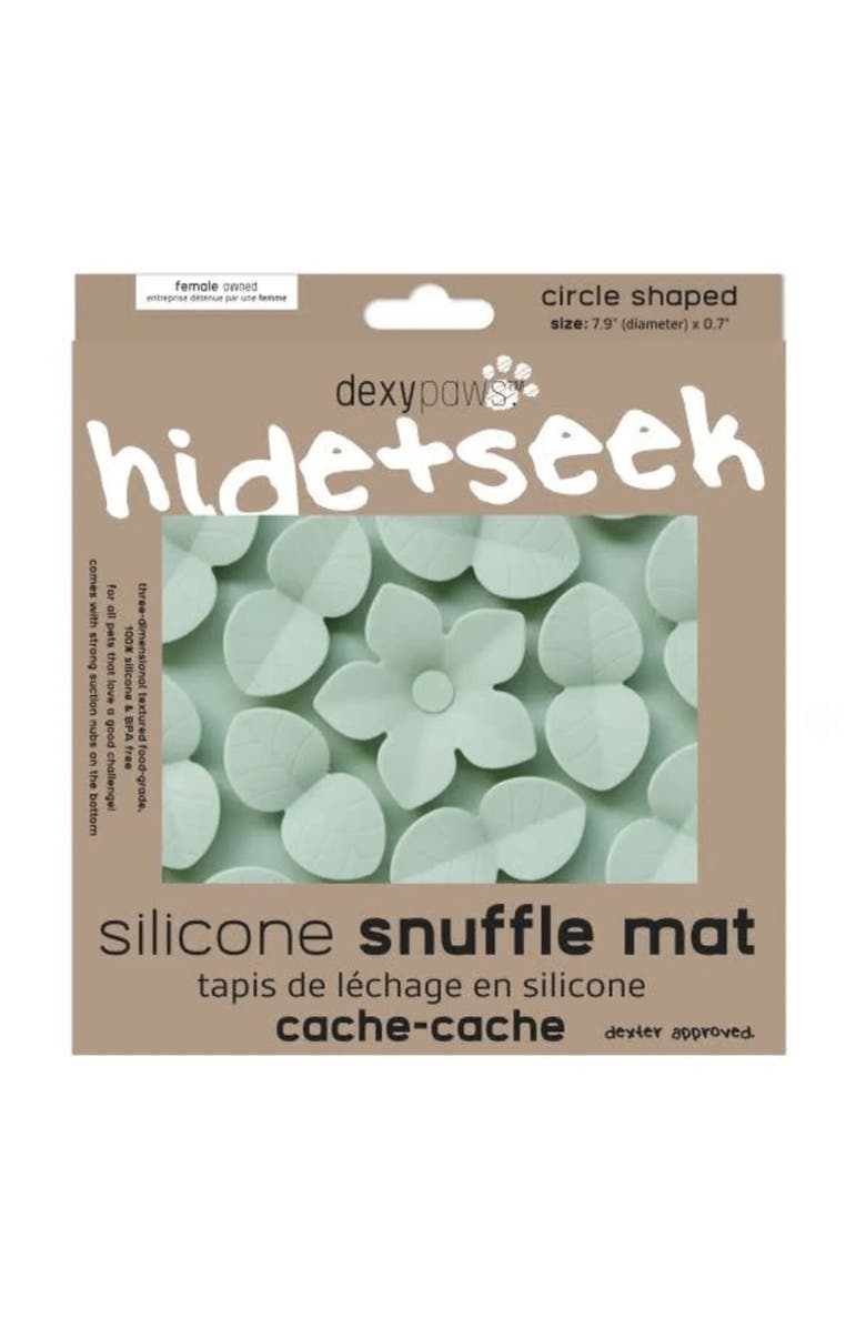 Dexypaws Textured Dog Feeding Pad, Main, color, Green