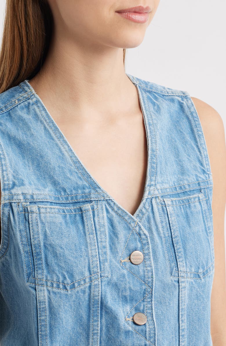 Damson Madder Helly Denim Vest, Alternate, color, Blue