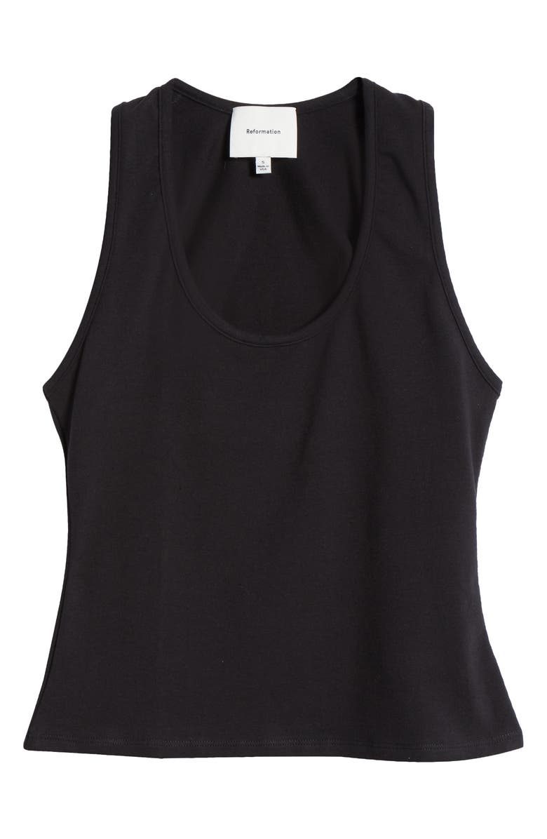 Reformation Archie Organic Cotton Blend Jersey Tank, Alternate, color, 