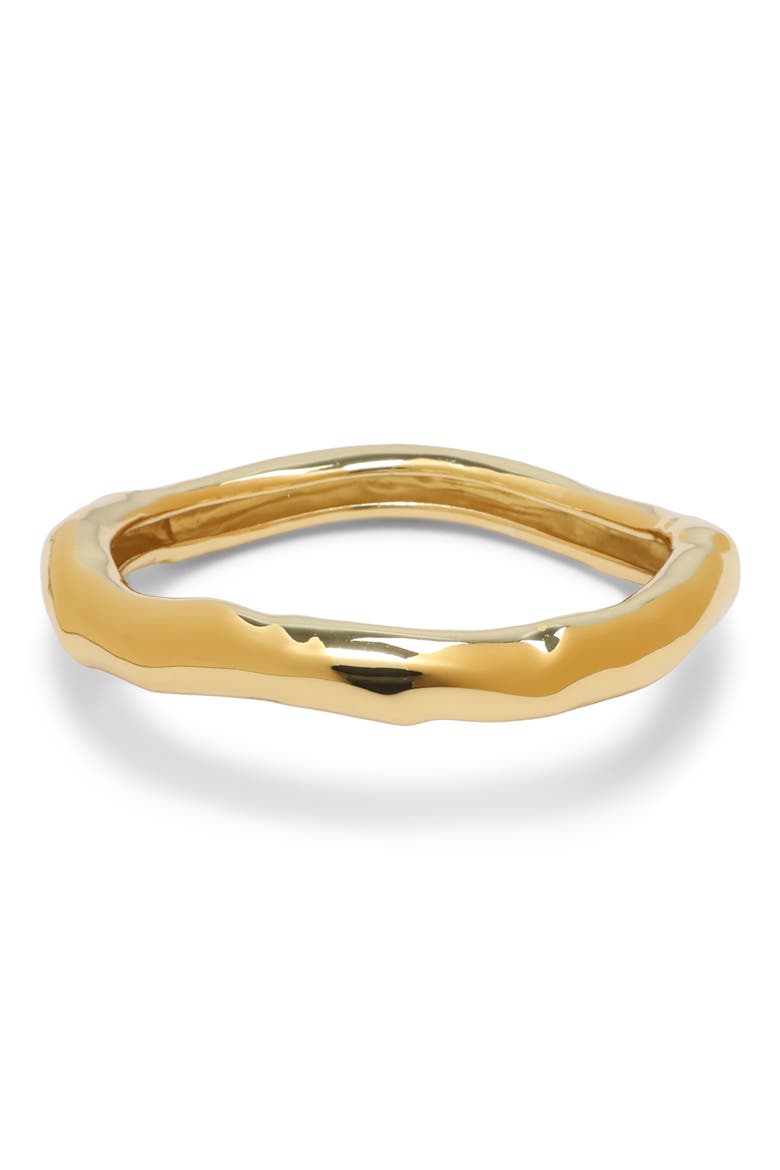 Molten Bangle Bracelet, Main, color, GOLD
