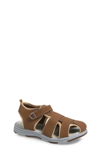 Extreme By Eddie Marc Kids' Solid Woven Sandal In Tan