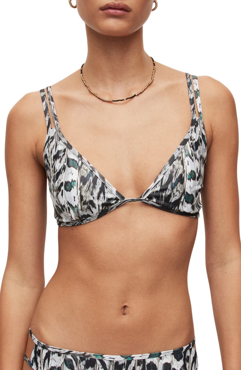 AllSaints Heidi Ines Triangle Bikini Top, Main, color, 