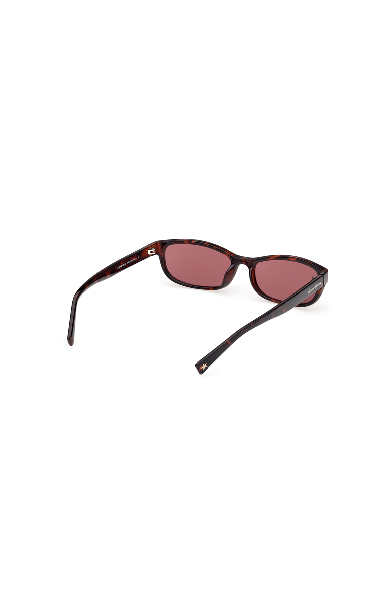 Slim Oval Acetate Sunglasses, Alternate, color, Dark Havana / Bordeaux