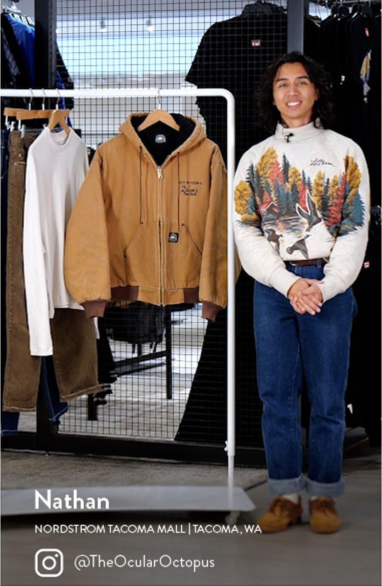 Hooded Logo Graphic Zip Jacket, sales video thumbnail