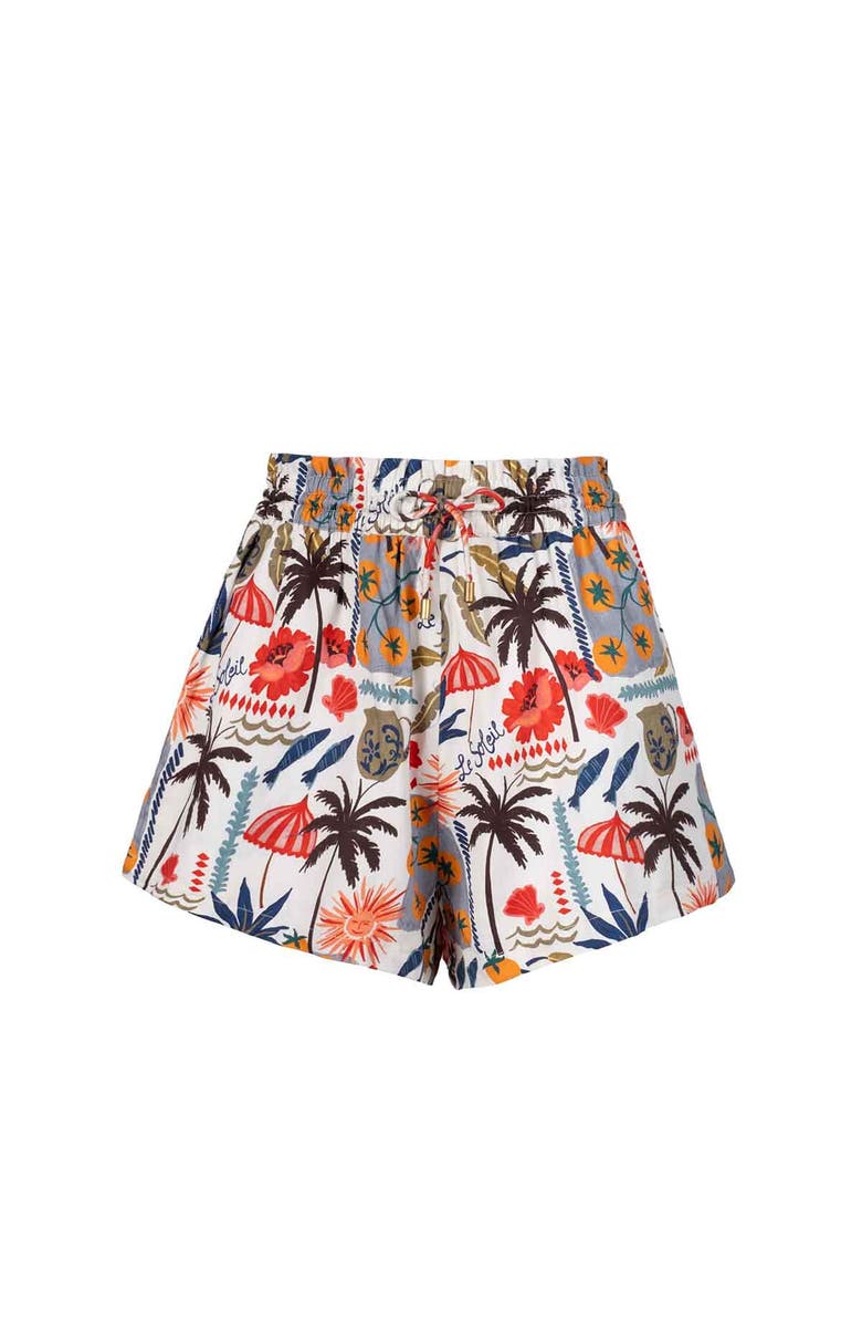Change of Scenery Vicki High Waist Shorts, Alternate, color, Riviera