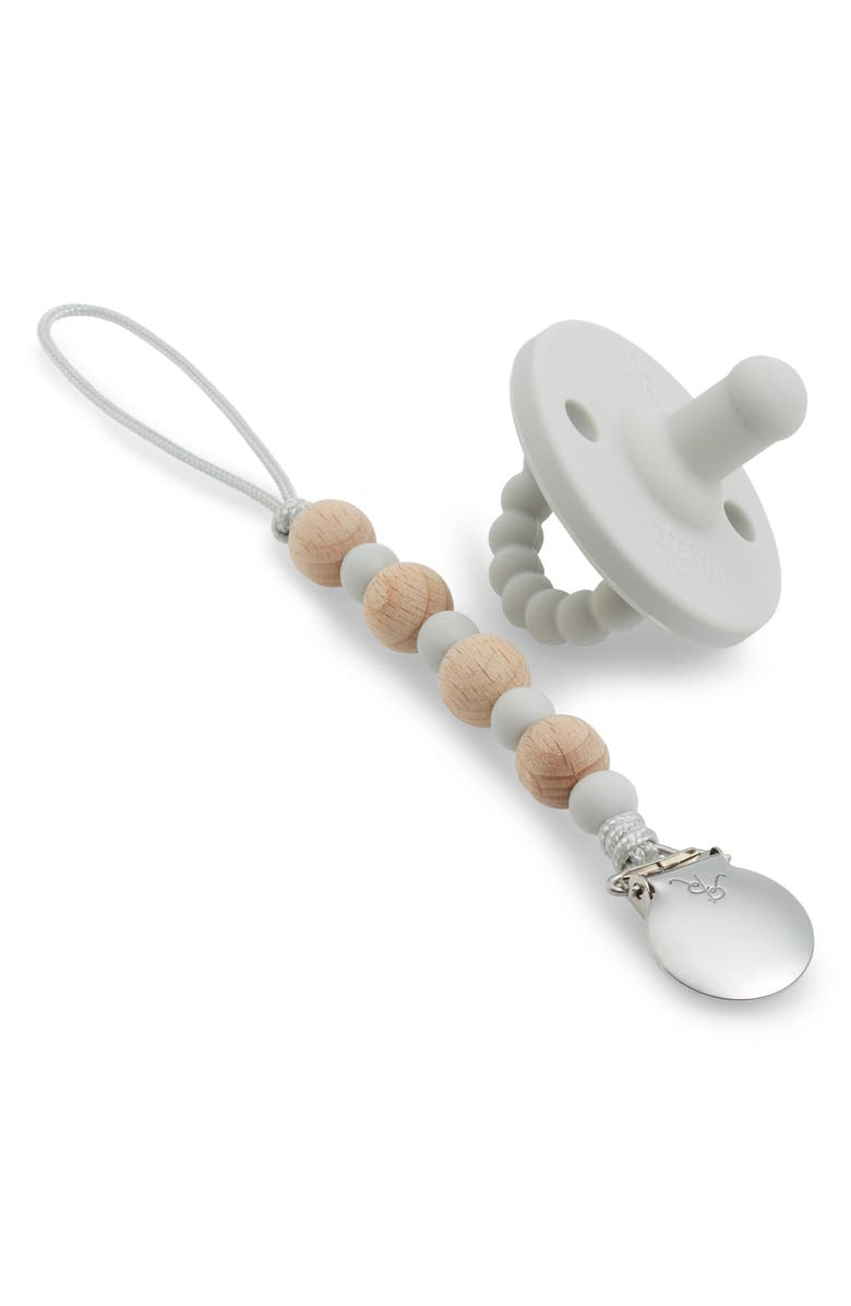 Ryan & Rose Ruth Cutie Clip & 2-in-1 Cutie PAT Round Stage 1 Pacifier Set, Main, color, 