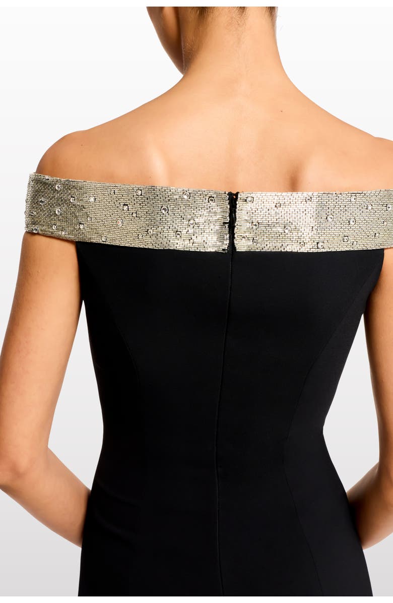 Jenny Packham Enigma Dress, Alternate, color, Liquorice