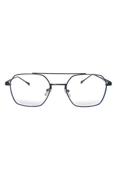 Loki 51mm Geometric Blue Light Blocking Glasses
