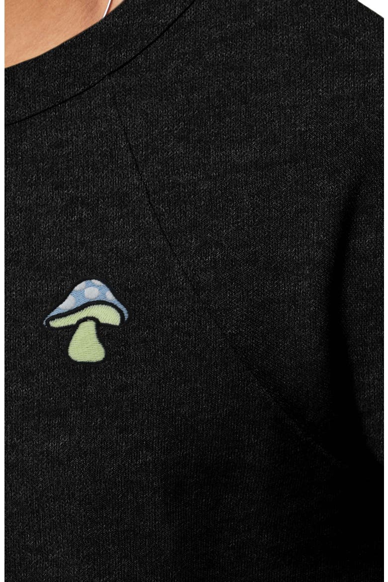 Mushroom Fleece Sweatshirt, Alternate, color, Dark Heather