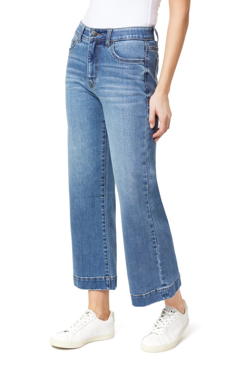 CURVE APPEAL Summer in the City 27-Inch High Rise Crop Flare Leg Jeans, Alternate, color, Capri