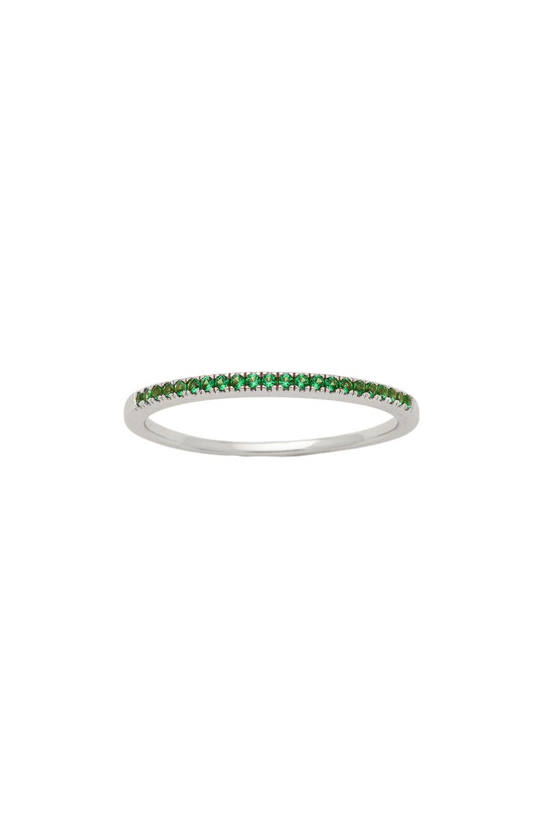 Birthstone Stacking Ring, Main, color, SILVER MAY