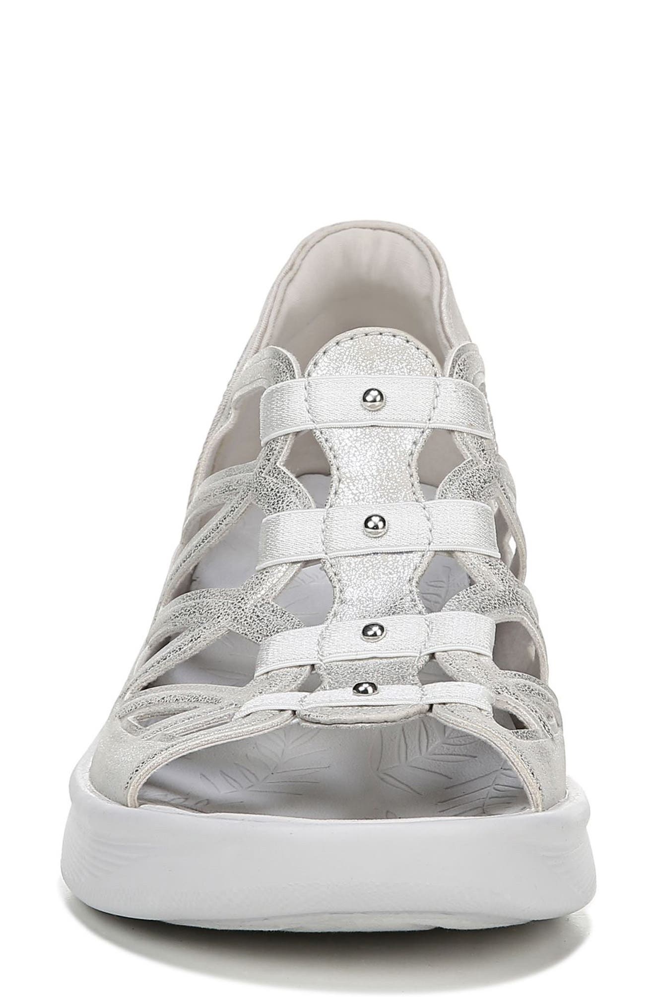 Sasha Sandal, Alternate, color, SILVER FABRIC