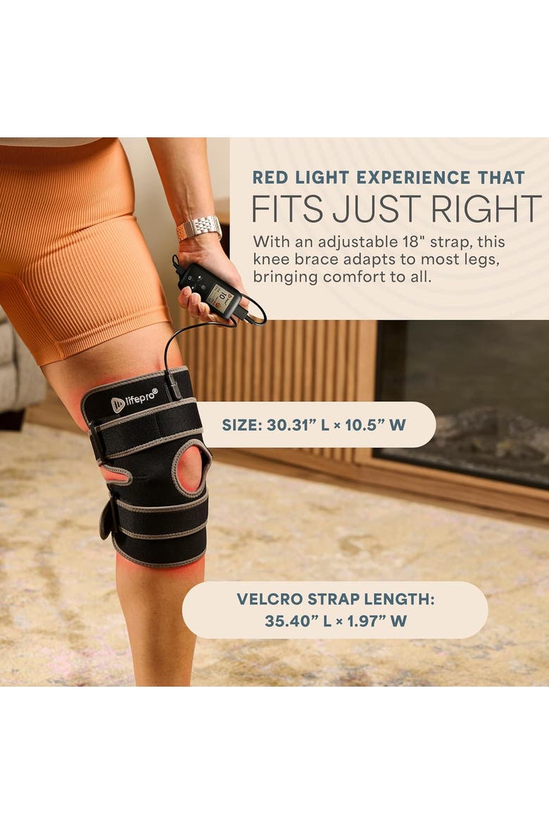 Biorecover Knee Massager with Heat & Red Light Therapy for Knee Brace  Infrared Therapy Device, Alternate, color, Grey