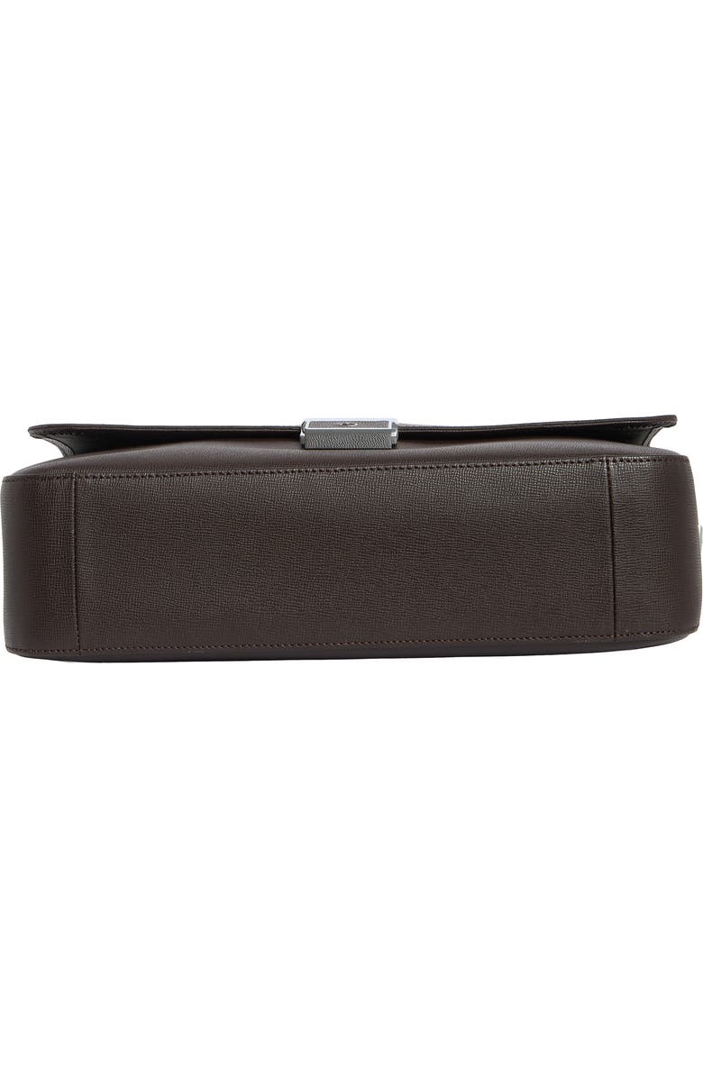 Longchamp Le Foulonné Flap Shoulder Strap Briefcase, Alternate, color, Mocha