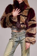 AZALEA WANG Padme Faux Fur Jacket