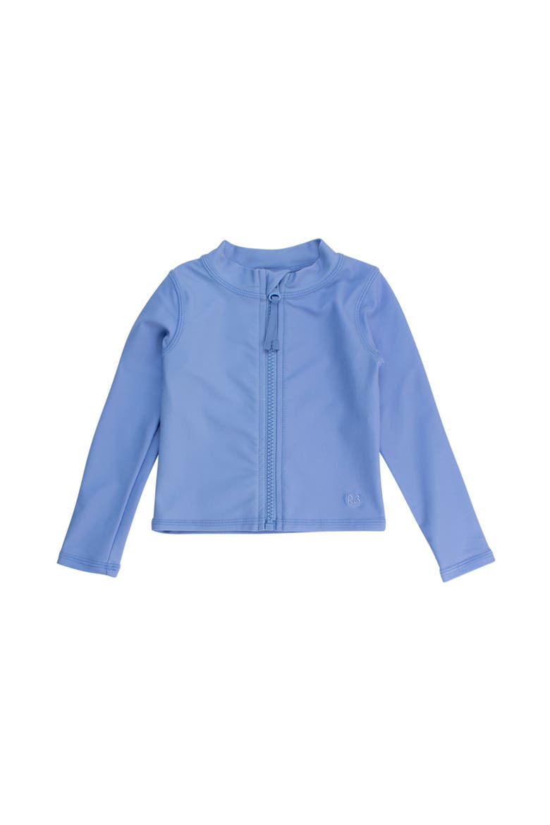 Unisex Long Sleeve Full Zip Rash Guard, Main, color, Periwinkle Blue