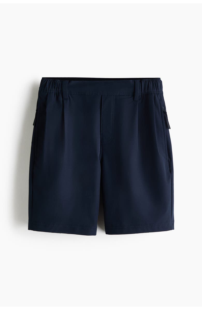 H&M Golf Shorts With Drymove, Main, color, Navy Blue