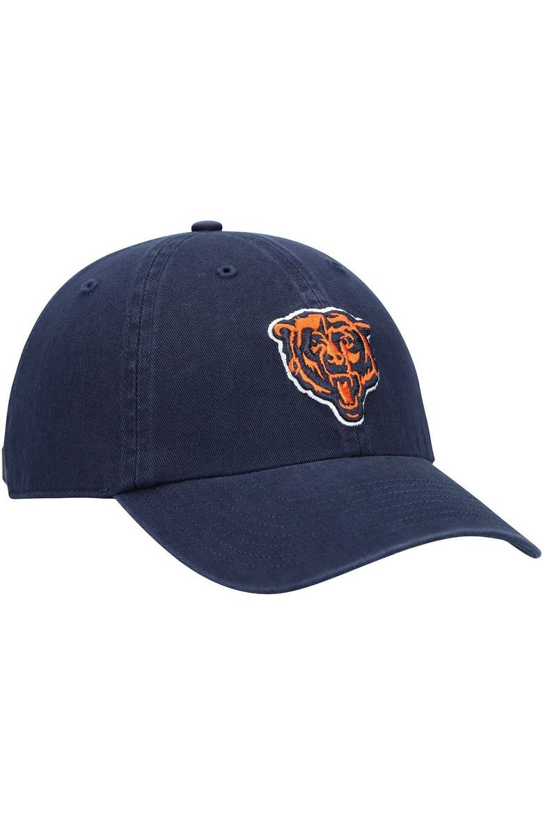 Men's '47 Navy Chicago Bears Primary Alternate Logo Clean Up Adjustable Hat, Alternate, color, NAVY