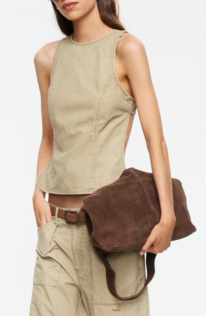 LIONESS Harmony Open Back Tank, Alternate, color, Tan