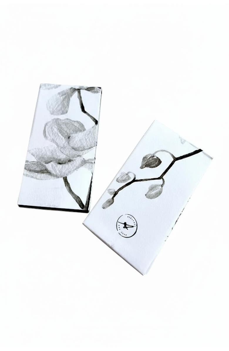 Aerangis Collectible Hand-illustrated Long Stem Matchbooks, Alternate, color, White