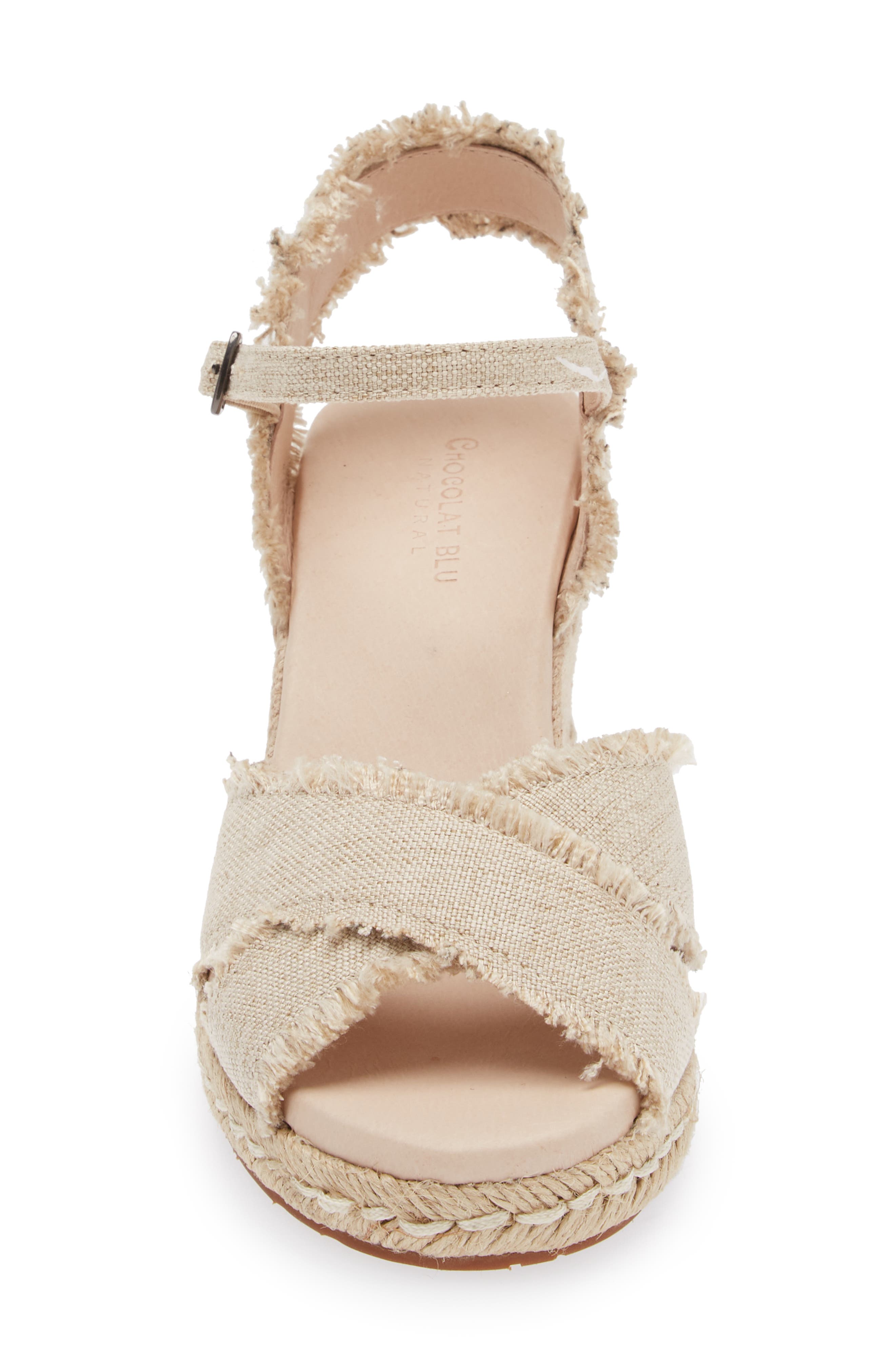 Chocolat Blu Unna Espadrille Wedge, Alternate, color, 