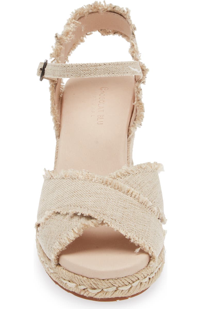Chocolat Blu Unna Espadrille Wedge, Alternate, color,