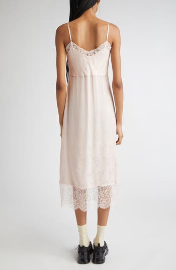 Deep Lace Trim Slipdress